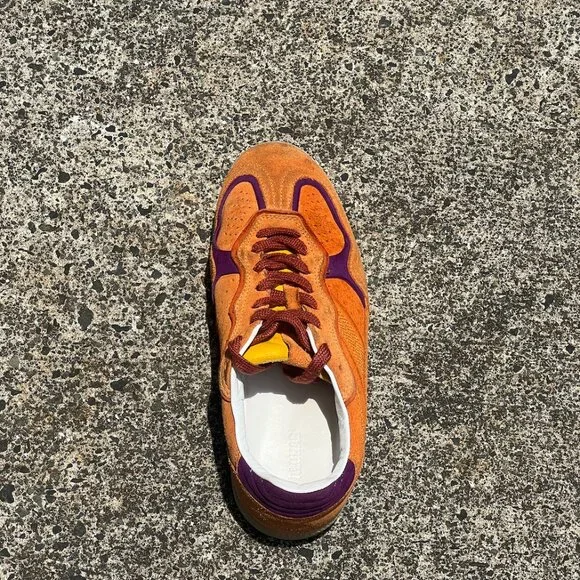 ALOHAS Tb. 490 Orange Rife Leather Sneakers (Size 37/6.5-7) - Picture 7 of 9